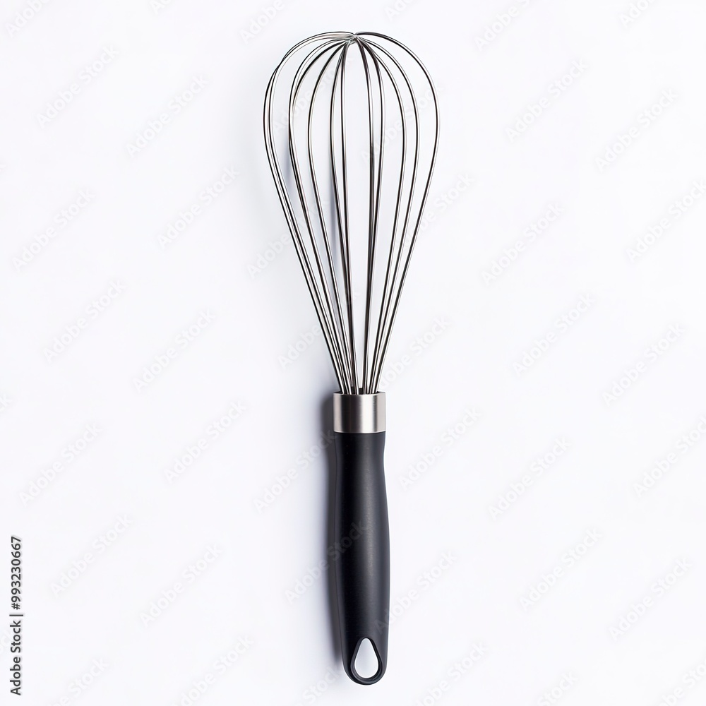 stylish metal whisk isolated on white background stylish metal whisk isolated on white background