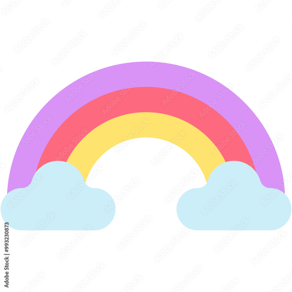 rainbow, sky, spring, weather, cloud Icon