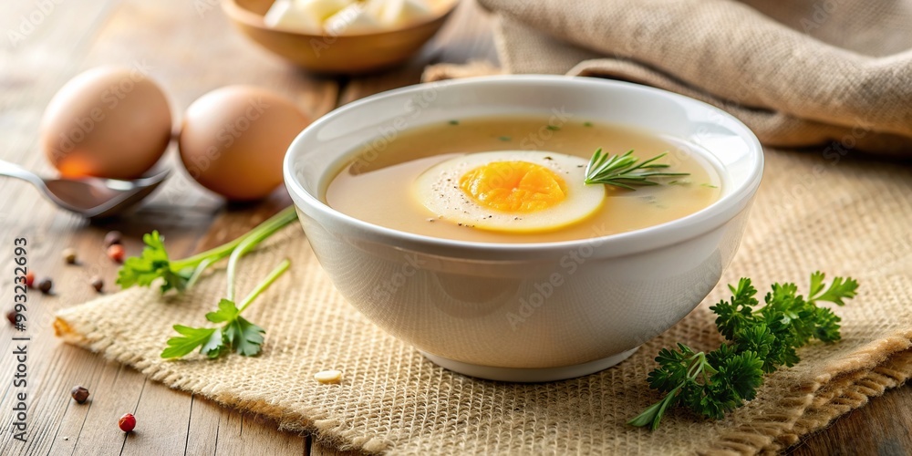organic, warm, macro, healthy, food, egg,sunlit, savory, chicken broth, appetizing, comforting, Sunlit Chicken Broth with Egg Still Life Authentic Natural Aesthetic on Beige Table Macro organic, warm, macro, healthy, food, egg,sunlit, savory, chicken broth, appetizing, comforting, Sunlit Chicken Broth with Egg Still Life Authentic Natural Aesthetic on Beige Table Macro