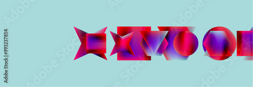 Fluid color geometric shapes abstract background. Vector Illustration For Wallpaper, Banner, Background, Card, Book Illustration, landing page