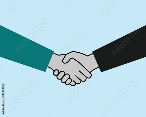 Hand shake icon design Business agreement handshake icon