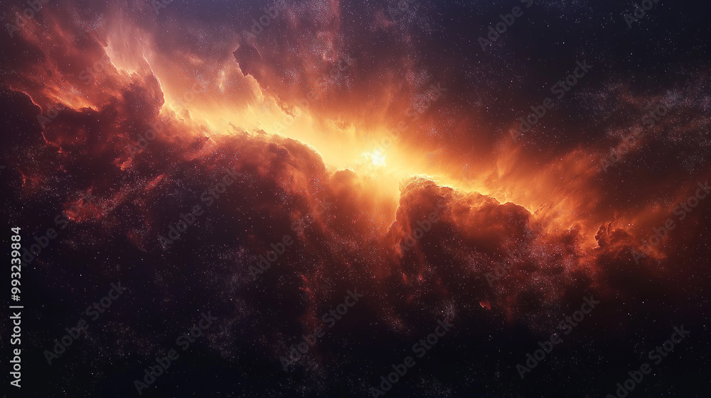Abstract star nebula. Stardust. Deep space. AI generated. Abstract star nebula. Stardust. Deep space. AI generated.