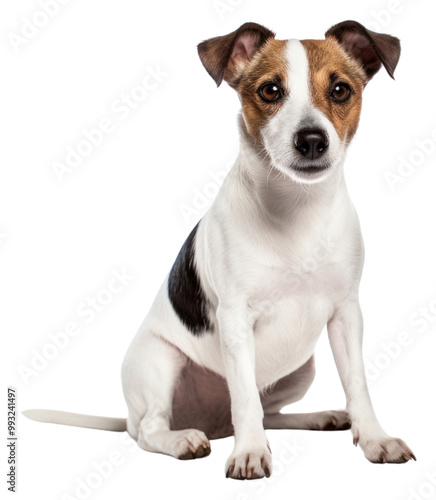 PNG Jack russel sitting mammal animal.