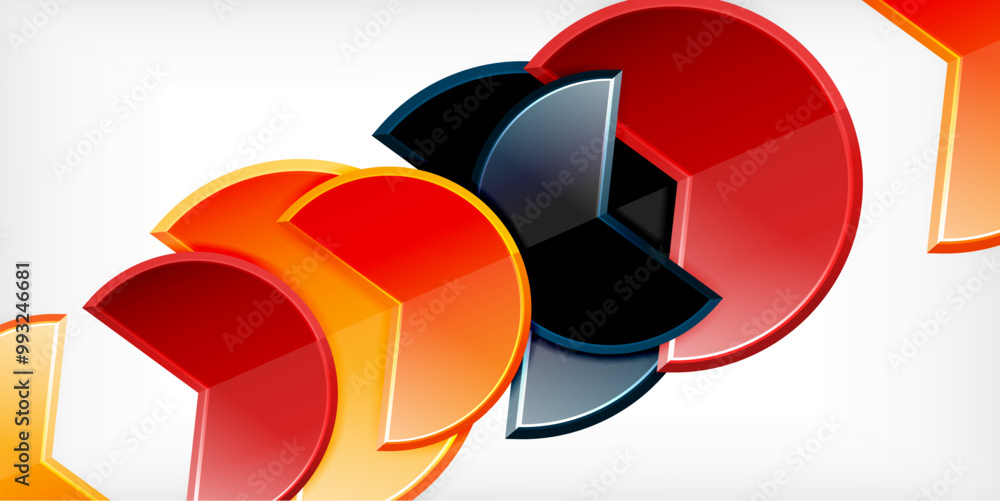 Trendy round shapes with triangular angle design element. Vector Illustration For Wallpaper, Banner, Background, Card, Book Illustration, landing page Trendy round shapes with triangular angle design element. Vector Illustration For Wallpaper, Banner, Background, Card, Book Illustration, landing page