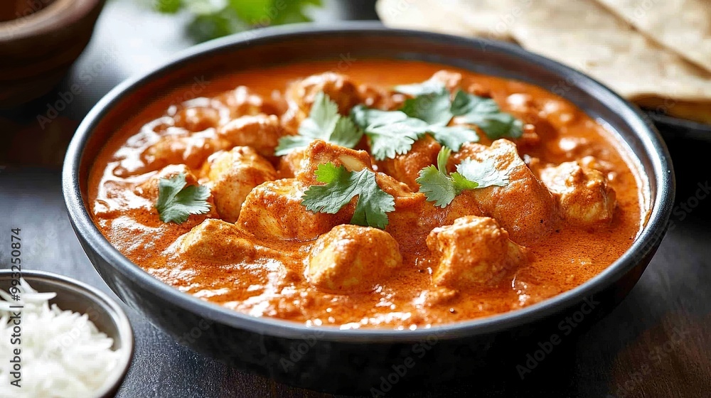 Rich and creamy butter chicken is a beloved Indian dish. Rich and creamy butter chicken is a beloved Indian dish.