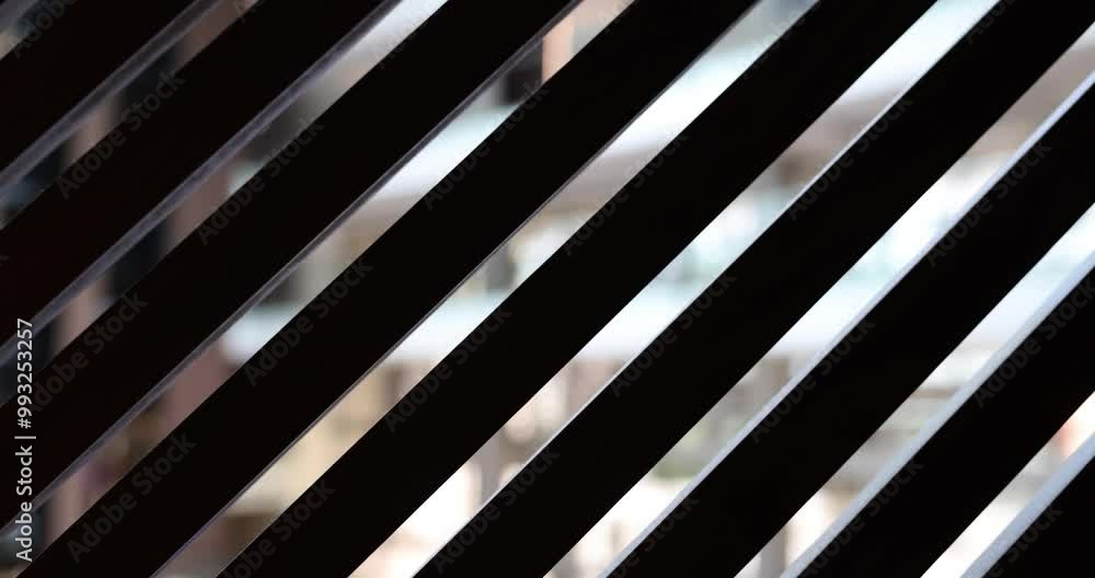 Iron grating with translucence into blurred room of apartment. Design concept for protection of hoods in premise. Ventilation in accommodation slow motion Iron grating with translucence into blurred room of apartment. Design concept for protection of hoods in premise. Ventilation in accommodation slow motion