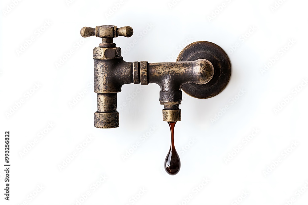 The kitchen water crane is isolated The kitchen water crane is isolated