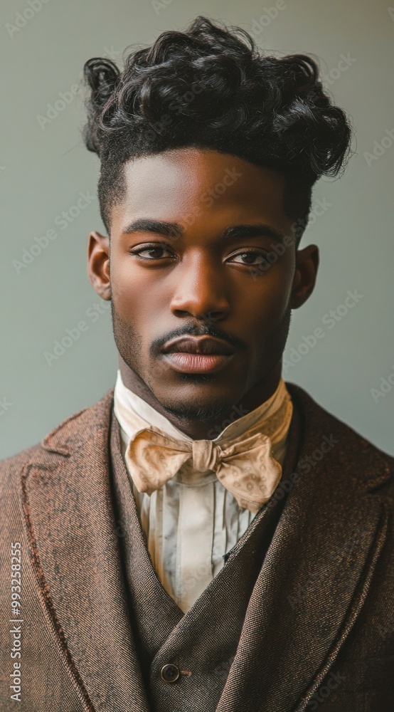 Obraz premium Retro Portrait of African American Man