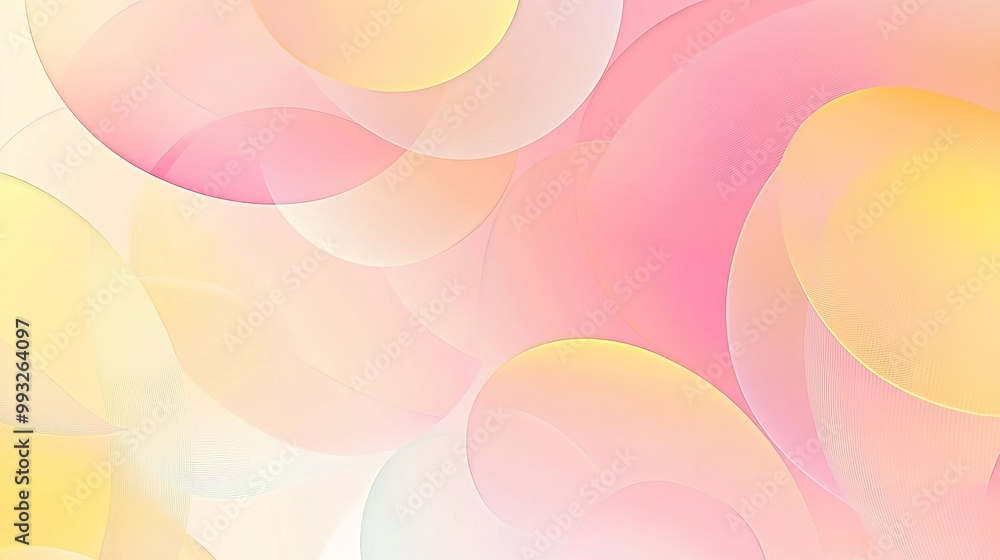 Soft pastel banner with pink and yellow hues. Geometric shapes form a circular pattern, creating an abstract and modern backdrop. High-quality EPS 10 file included. Soft pastel banner with pink and yellow hues. Geometric shapes form a circular pattern, creating an abstract and modern backdrop. High-quality EPS 10 file included.