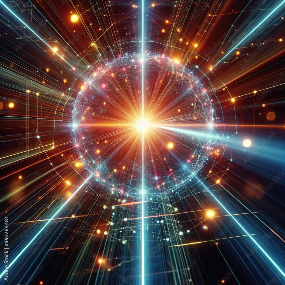 Obraz premium fractal realms abstraction