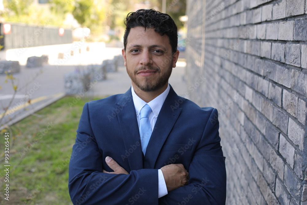 Handsome bearded man wearing a cute suit Handsome bearded man wearing a cute suit