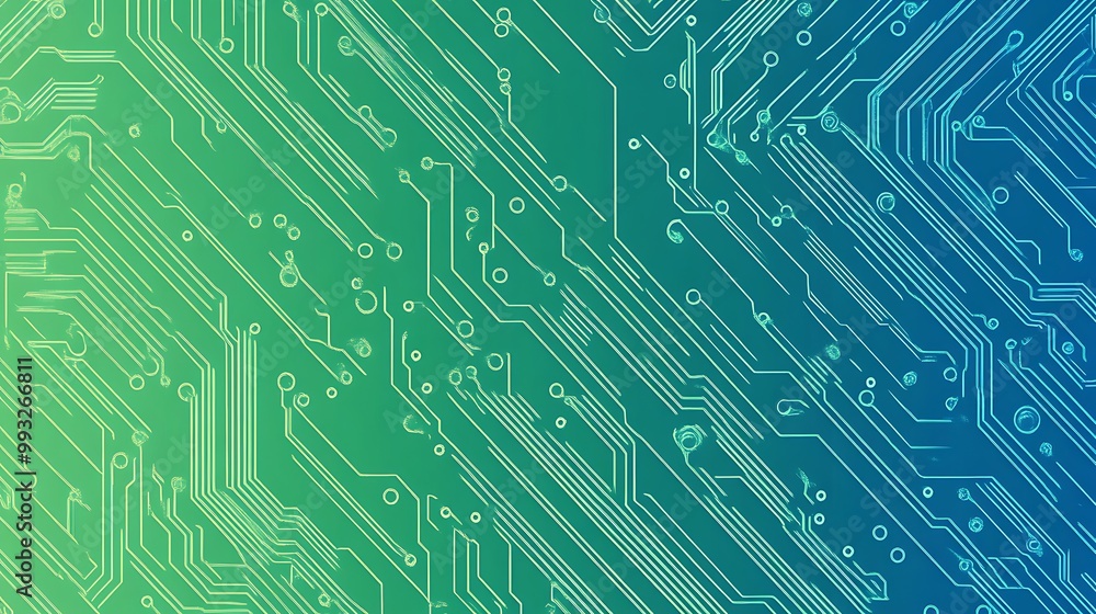 Abstract green and blue circuit board background. Abstract green and blue circuit board background.