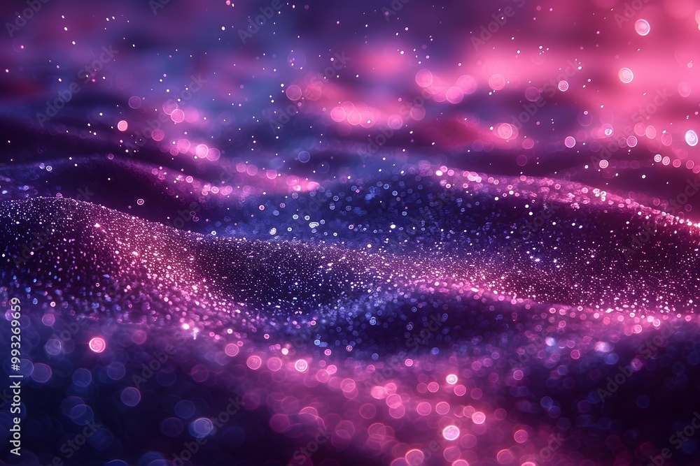 Abstract Glittering Purple and Pink Waves Background - Ideal for Design, Print, Posters Abstract Glittering Purple and Pink Waves Background - Ideal for Design, Print, Posters