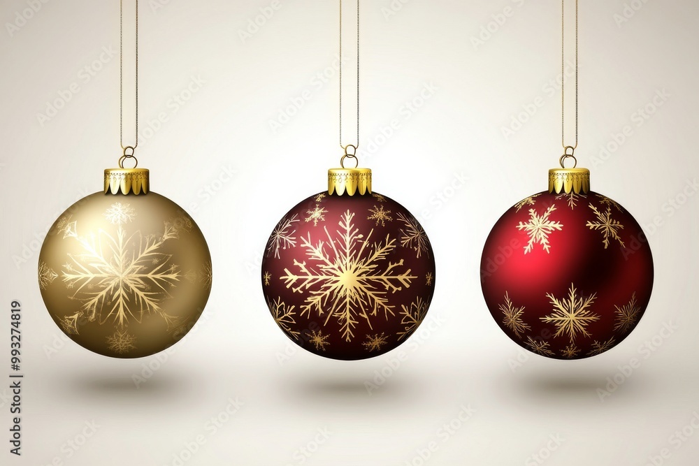 With a Christmas ball ornament and a snowflake background, it is the perfect Christmas background With a Christmas ball ornament and a snowflake background, it is the perfect Christmas background