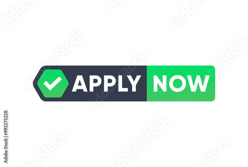 Apply now button template vector design