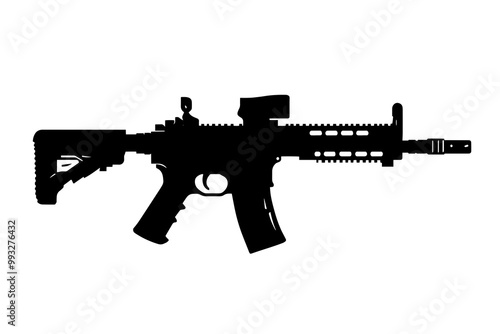 silhouette of a Tactical Battle Rifle