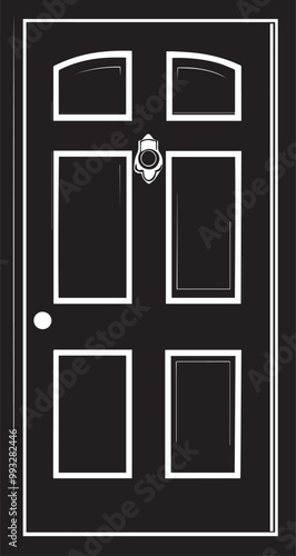 Door vector clean simple