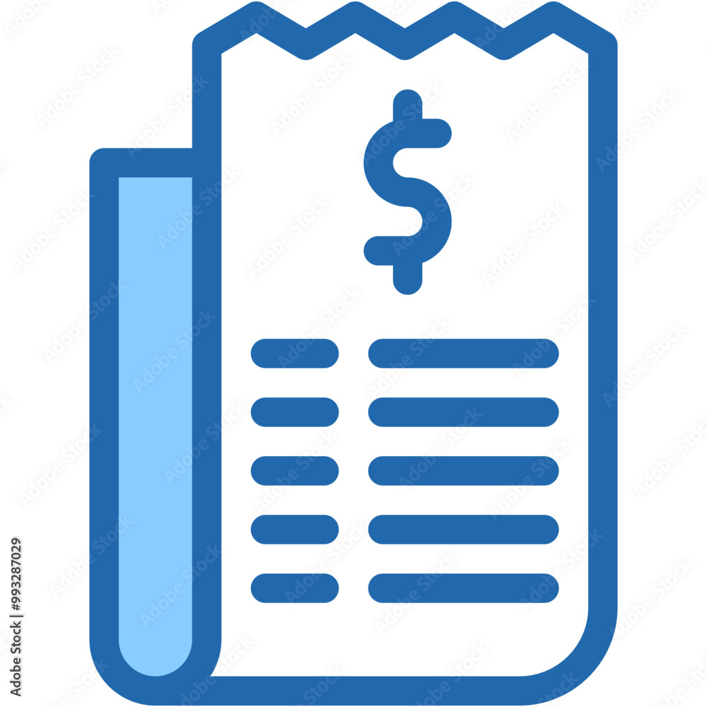 Vector Icon for Bill, invoice, paid, purchase Vector Icon for Bill, invoice, paid, purchase