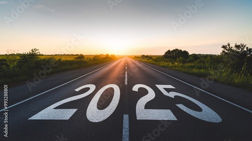 Wallpaper Mural Road to 2025: New Year, New Beginnings, New Opportunities Torontodigital.ca