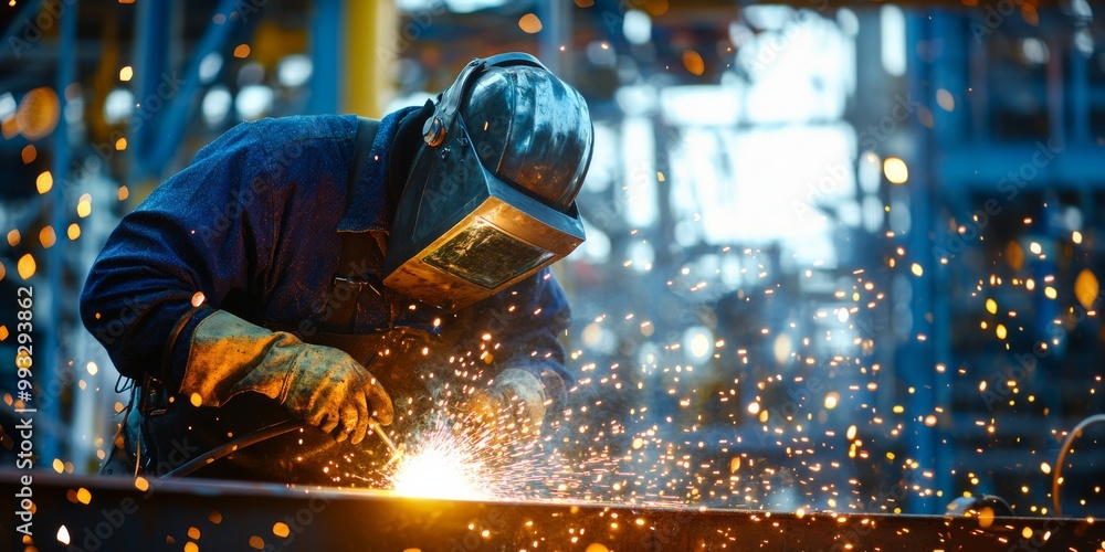 welder worker weld detail industry factory sparks welder worker weld detail industry factory sparks