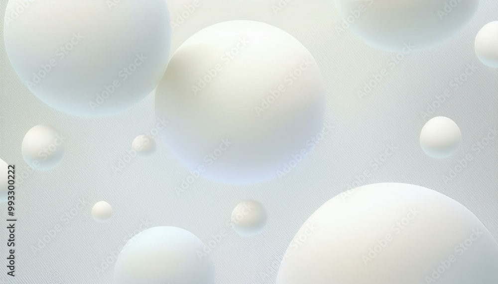 White spheres of balls on a gray background. Snowy white balls. Flowing white soft spheres. Abstract background with dynamic 3d spheres. Trendy cover or banner design template. Abstract gray bokeh White spheres of balls on a gray background. Snowy white balls. Flowing white soft spheres. Abstract background with dynamic 3d spheres. Trendy cover or banner design template. Abstract gray bokeh