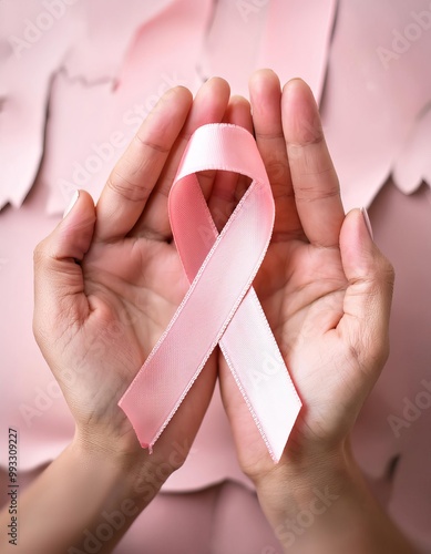 Breast cancer treatment associated with pink ribbon