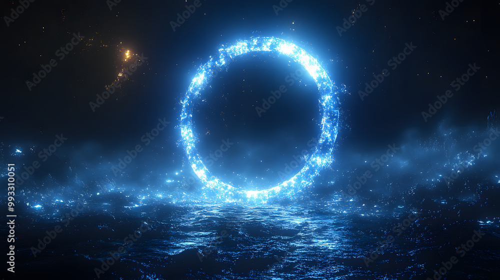 A Glowing Blue Circle on a Black Background with a Simple Yet Striking Design, Representing the Fusion of Modern Aesthetics and Minimalism in Digital Art, Evoking Feelings of Calmness and Intrigue
A Glowing Blue Circle on a Black Background with a Simple Yet Striking Design, Representing the Fusion of Modern Aesthetics and Minimalism in Digital Art, Evoking Feelings of Calmness and Intrigue