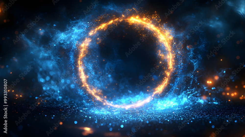 A Glowing Blue Circle on a Black Background with a Simple Yet Striking Design, Representing the Fusion of Modern Aesthetics and Minimalism in Digital Art, Evoking Feelings of Calmness and Intrigue
A Glowing Blue Circle on a Black Background with a Simple Yet Striking Design, Representing the Fusion of Modern Aesthetics and Minimalism in Digital Art, Evoking Feelings of Calmness and Intrigue