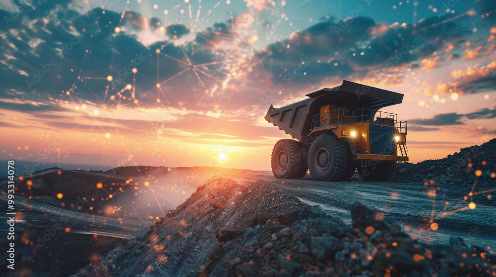 Digital Overlay on Open Mining Site