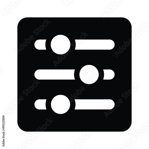 A trendy vector icon design of equalizer in editable style