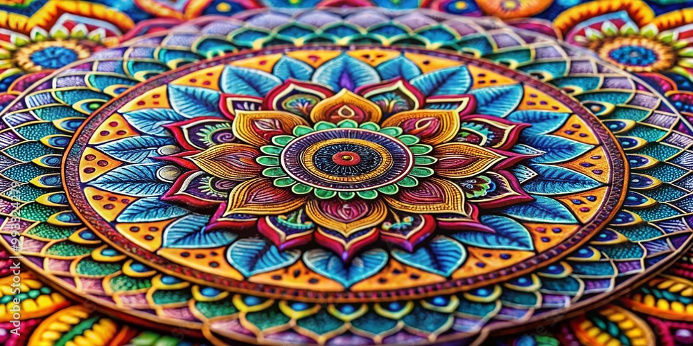 Intricate Drawing of Mandala Patterns for Relaxation and Mindfulness in Art Therapy Sessions Intricate Drawing of Mandala Patterns for Relaxation and Mindfulness in Art Therapy Sessions