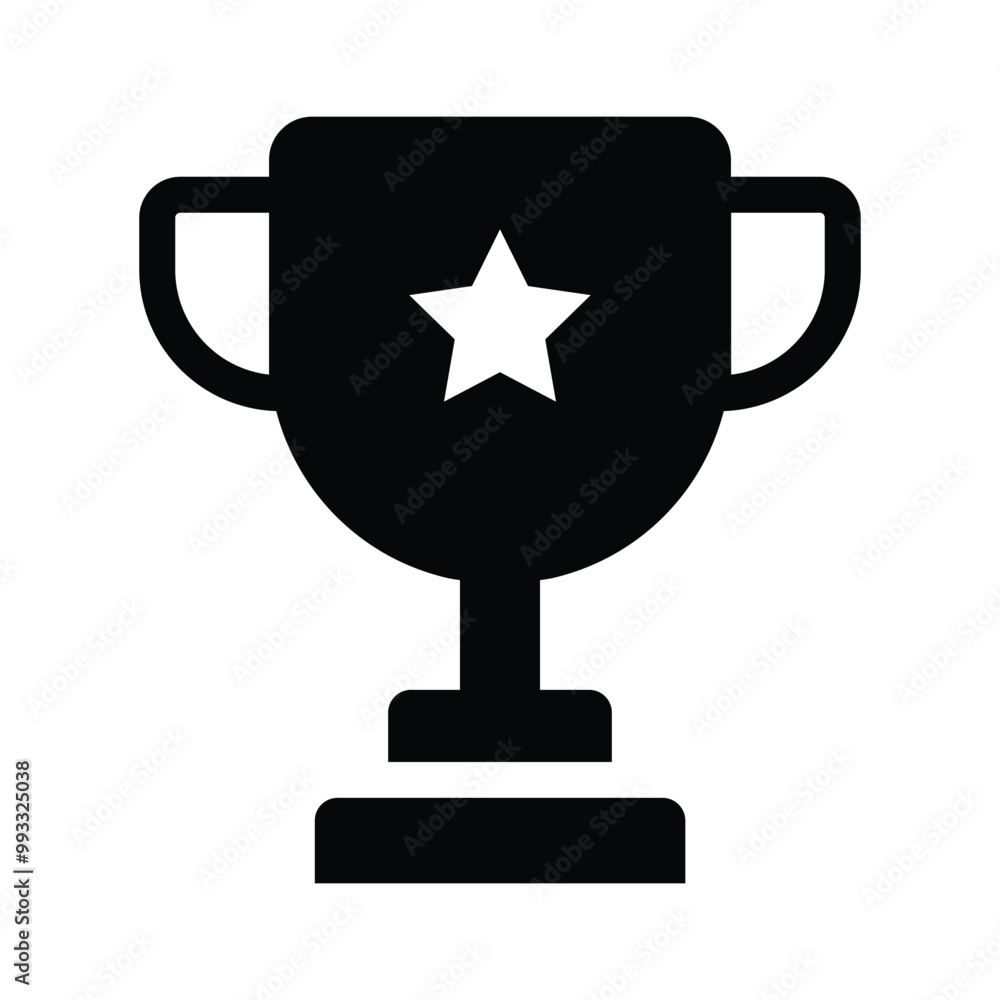 Creatively designed flat icon of trophy in editable style, achievement trophy vector design Creatively designed flat icon of trophy in editable style, achievement trophy vector design