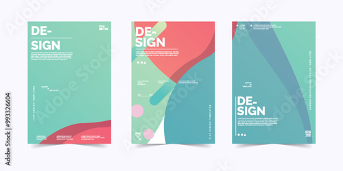 Abstract nature poster banner design background templates