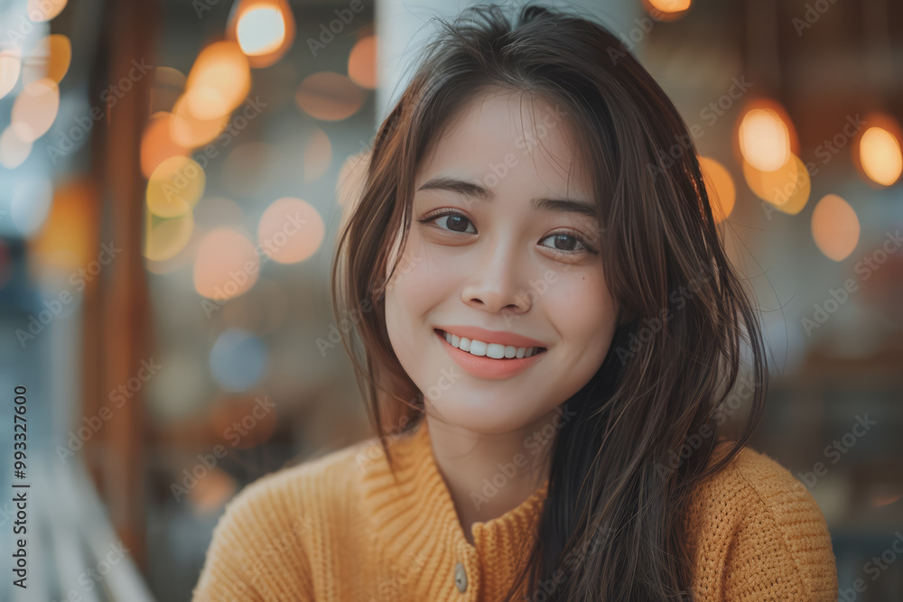 Obraz premium Happy young Asian woman organizing urban lifestyle group play and talk friendship day.