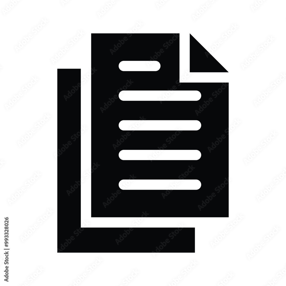 Well designed vector icon of document in modern and trendy style Well designed vector icon of document in modern and trendy style