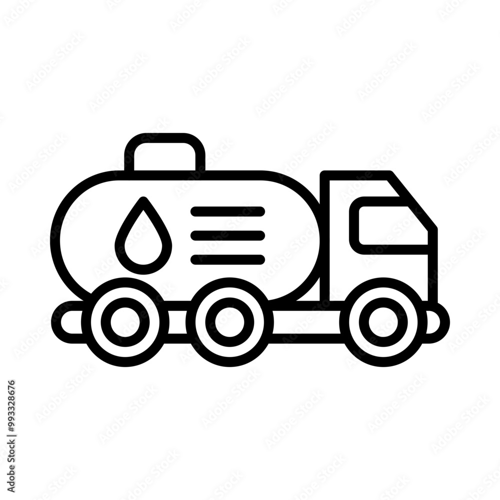 Fuel Truck line icon Fuel Truck line icon