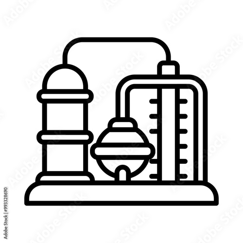 Refinery line icon