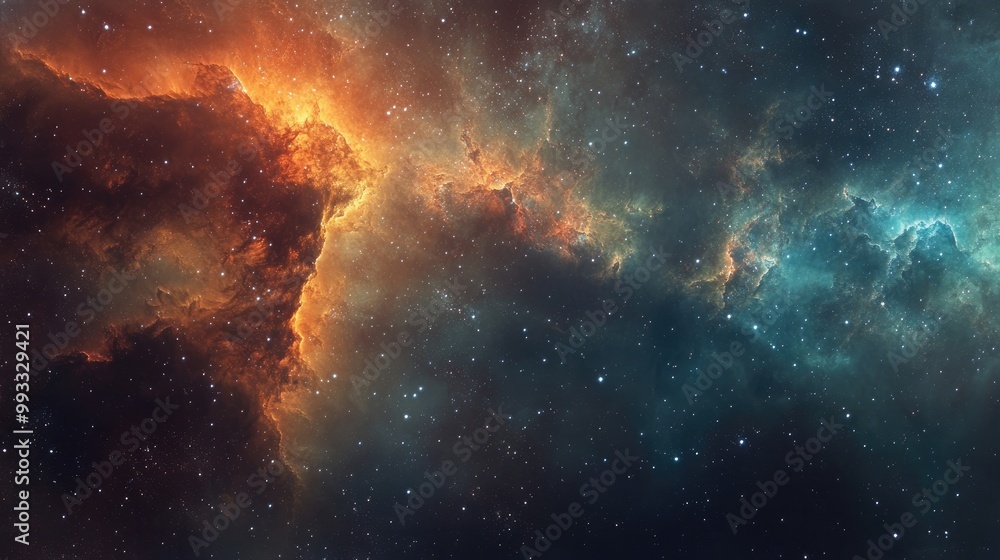 Stunning wallpaper featuring a celestial skyline of space Stunning wallpaper featuring a celestial skyline of space