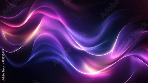 Abstract Dark Background with Captivating Wave Patterns Design