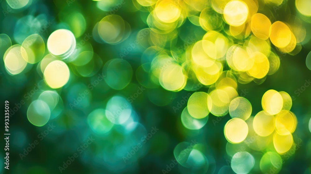 Abstract green bokeh blur background in vibrant hues Abstract green bokeh blur background in vibrant hues