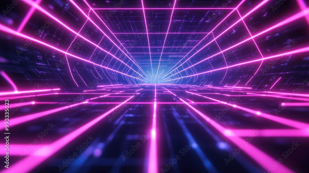 Captivating Maze of Neon Lines Depicting a Futuristic View Background Captivating Maze of Neon Lines Depicting a Futuristic View Background
