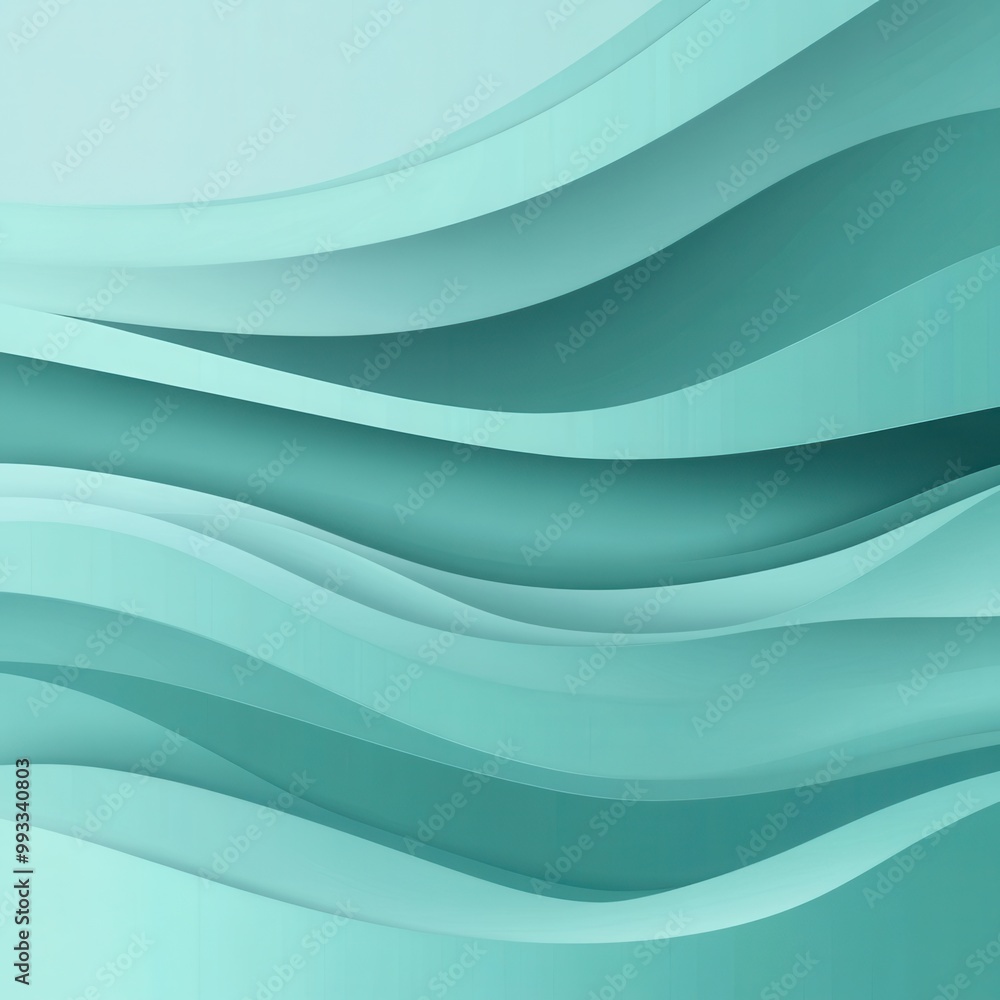 Abstract Teal Wavy Background with 3D Effect - Modern Design for Web, Print, and Social Media. Abstract Teal Wavy Background with 3D Effect - Modern Design for Web, Print, and Social Media.