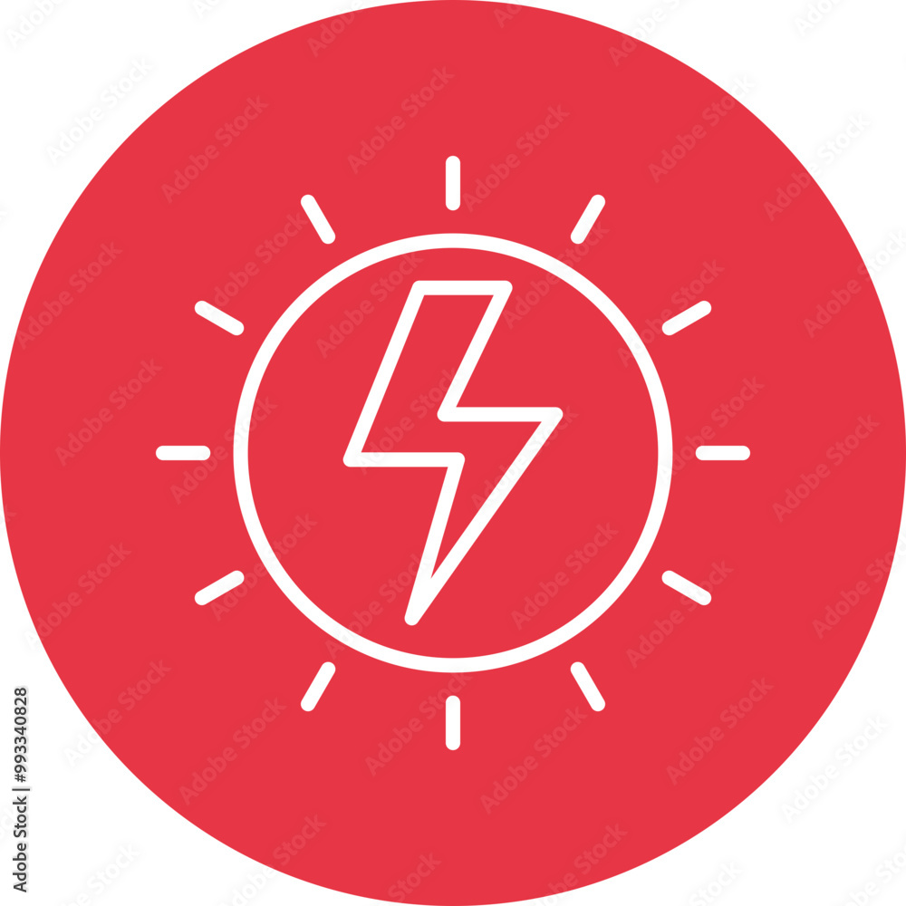 Energy Icon line circle icon Energy Icon line circle icon