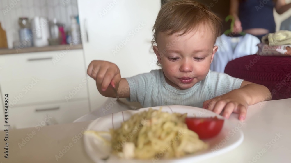 children eat breakfast. happy family kid dream concept. children in a family sit at the table and eat. little toddlers boy and girl eating food early in lifestyle the morning children eat breakfast. happy family kid dream concept. children in a family sit at the table and eat. little toddlers boy and girl eating food early in lifestyle the morning