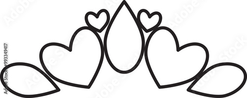 flower petals coloring page