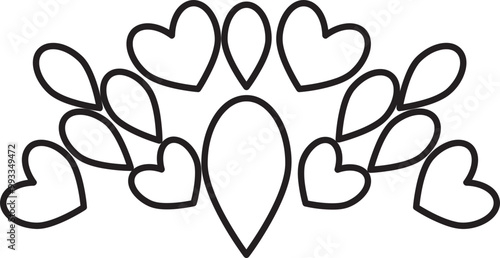 flower petals coloring page