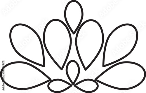 flower petals coloring page