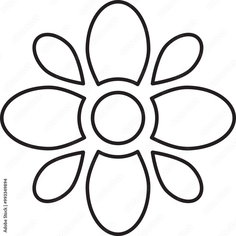 flower petals coloring page flower petals coloring page