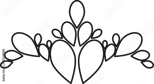 flower petals coloring page