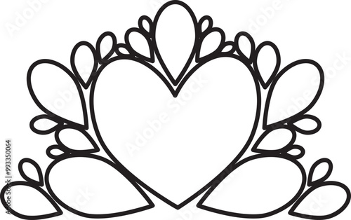 flower petals coloring page
